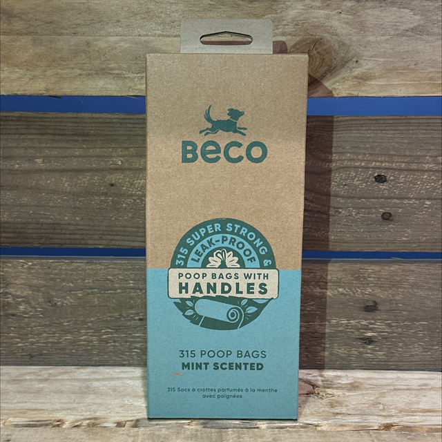 315 Mint Scented Poo Bags with Handles