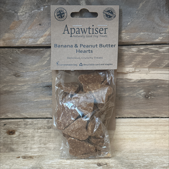 Banana and Peanut Butter Hearts