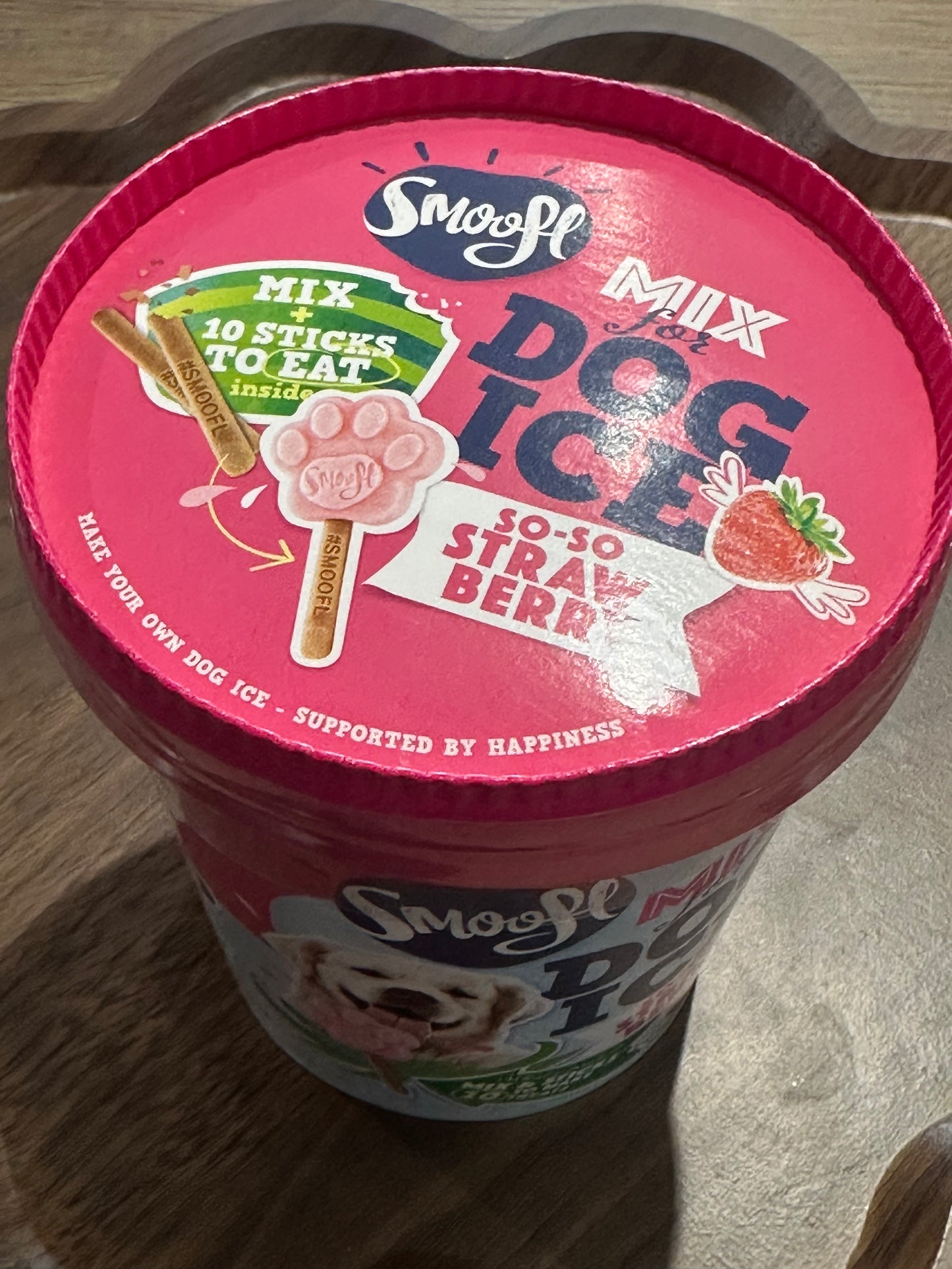 Strawberry Dog Ice Cream Mix