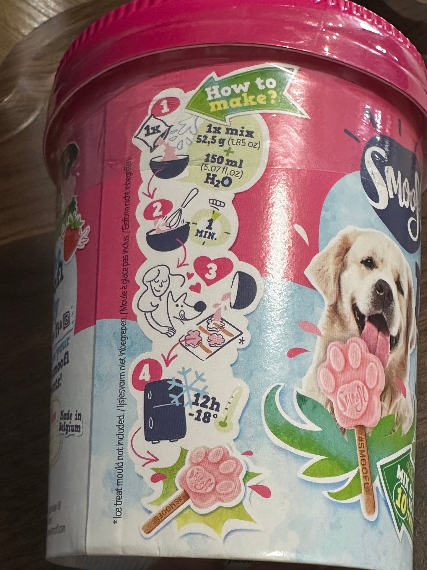 Strawberry Dog Ice Cream Mix