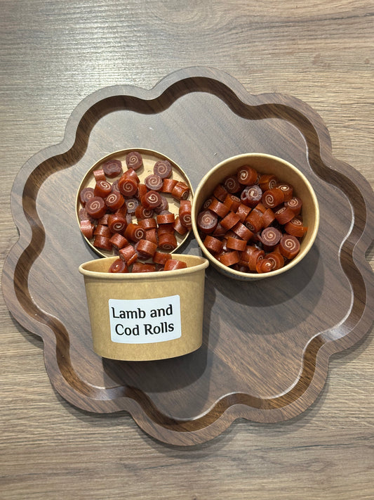 Lamb and Cod Rolls