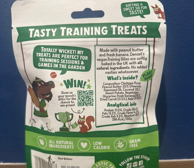 Peanut and Banana Plant Based Training Bites