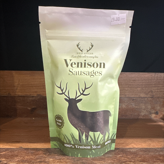 Venison sausages packet