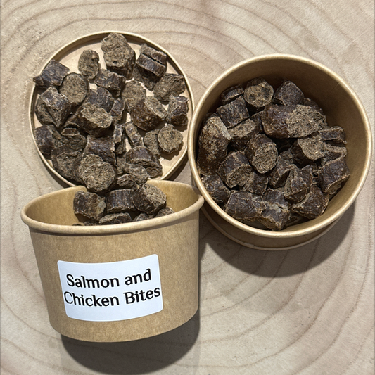 Salmon and Chicken Bites