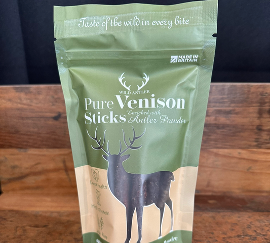 Venison Sticks enriched with Antler Powder